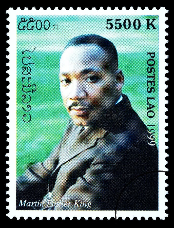 Martin Luther King Postage Stamp stock photos