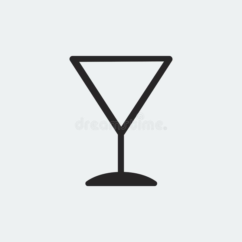 Martini Cocktail Glass Icon Illustration Stock Vector Illustration of container, drink 121107864