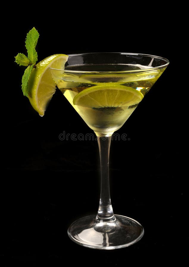 Martini cocktail with lime stock image. Image of cocktail 32835045
