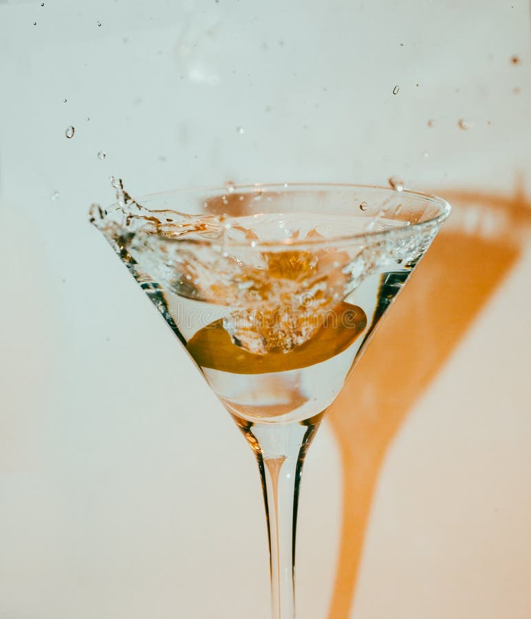Martini Cocktail Splash Drink Stock Image Image of celebrate, mixed