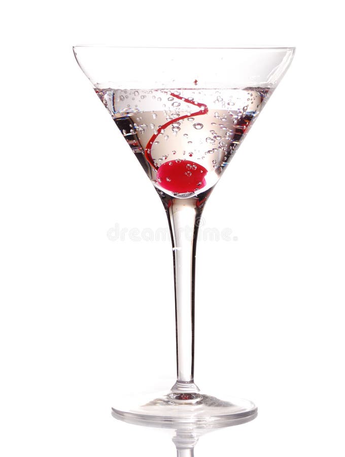 Martini con cereza foto de archivo. Imagen de vodka - 5969624