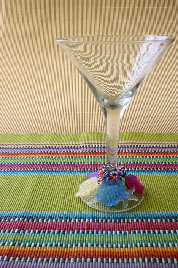 Martini Glass and Cocktail Sticks Stock Photo Image of fish, themed