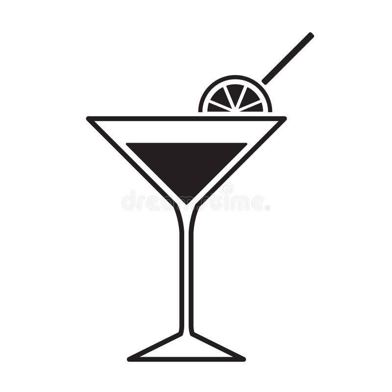 Martini glass icon royalty free illustration Martini glass icon royalty free illustration