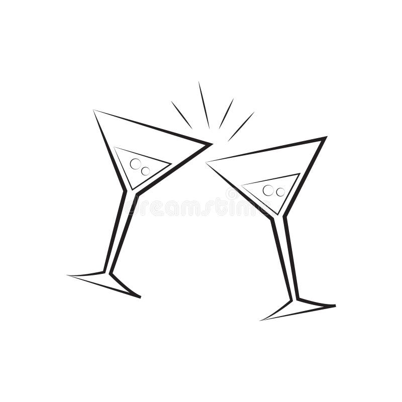 free clipart of martini glasses