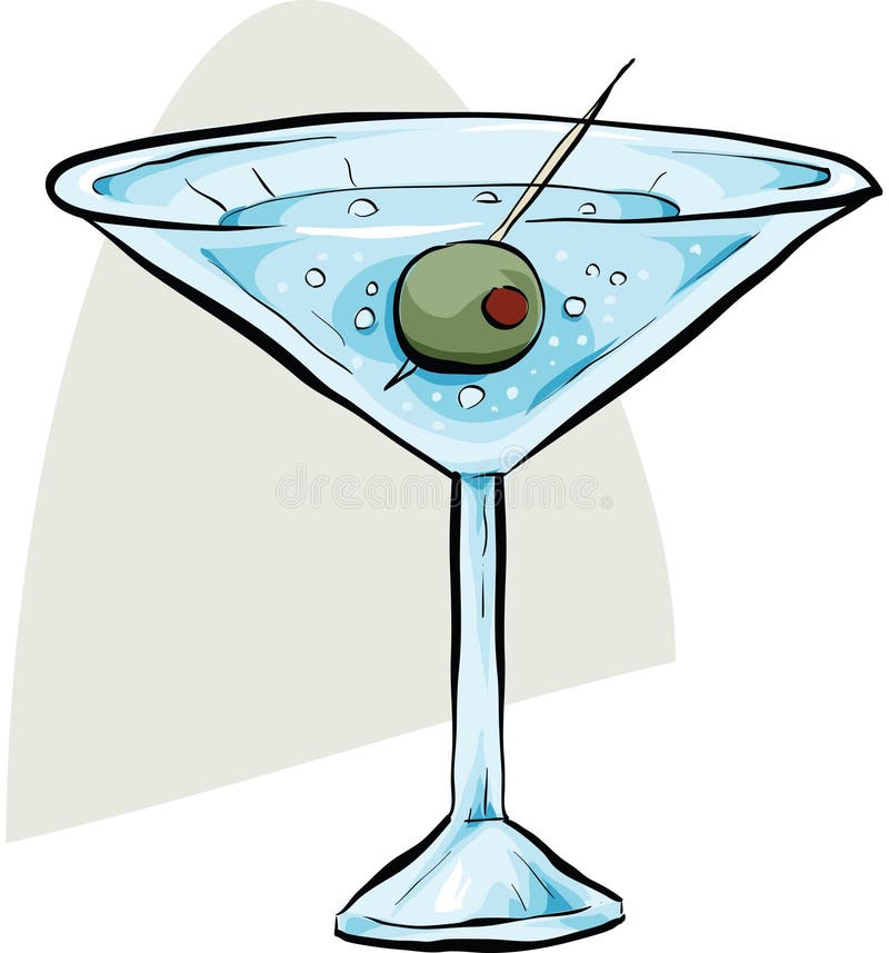 Martini stock vector. Illustration of party, vector, cartoon - 14606281