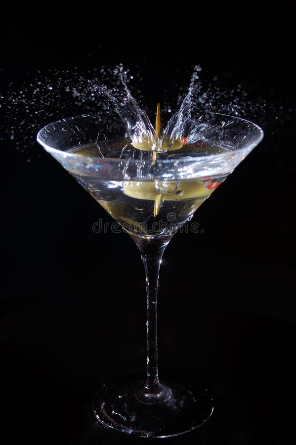 Martini Splash stock photo. Image of drink, water, vodka 2734358
