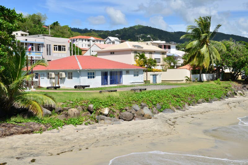 Martinique, Picturesque City of Le Diamant in West Indies Stock Photo ...