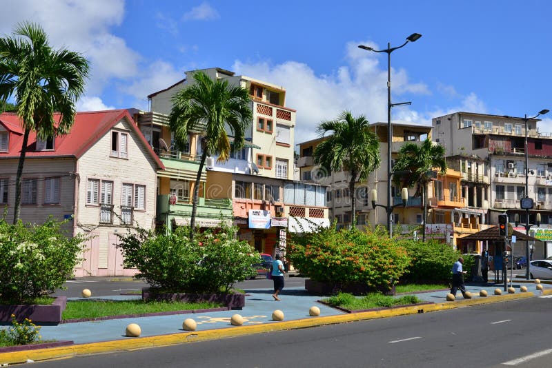 Martinique pittoresk stad av Fort de France i västra Indies royaltyfri bild Martinique pittoresk stad av Fort de France i västra Indies royaltyfri bild