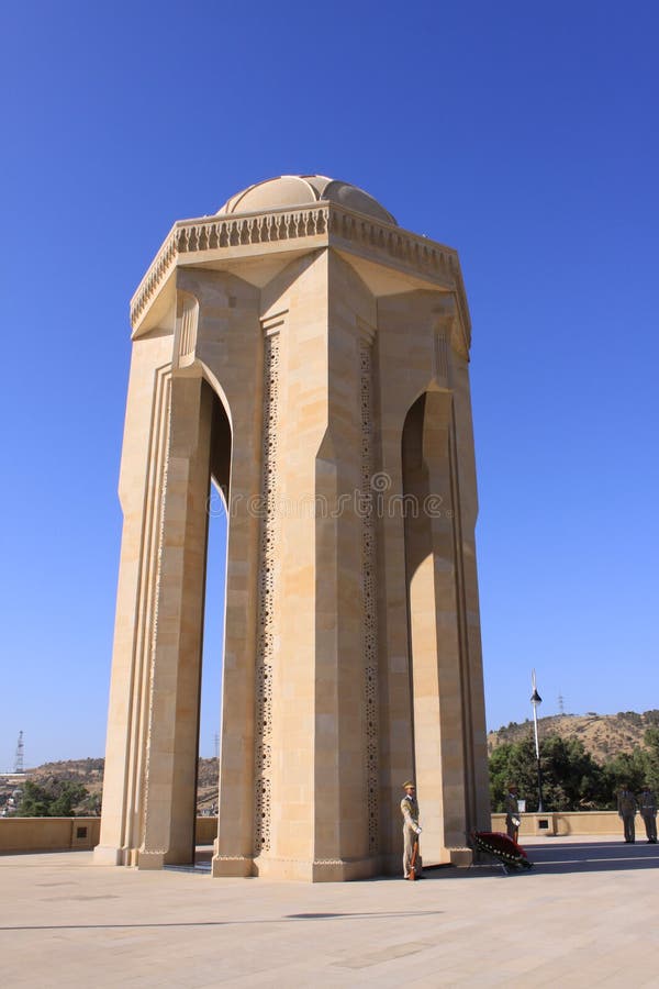 Martyrs le monument à Bakou photo libre de droits Martyrs le monument à Bakou photo libre de droits