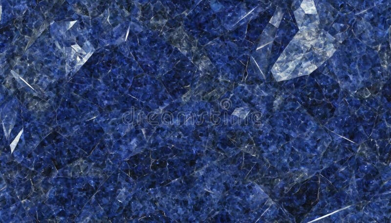 Marvel nas texturas ricas e tons azuis deslumbrantes de pedra mineral safira à medida que capta a luz e revela sua ilustração royalty free
