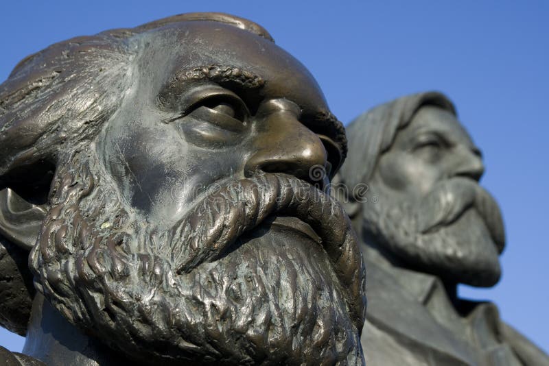 Marx and Engels royalty free stock photography