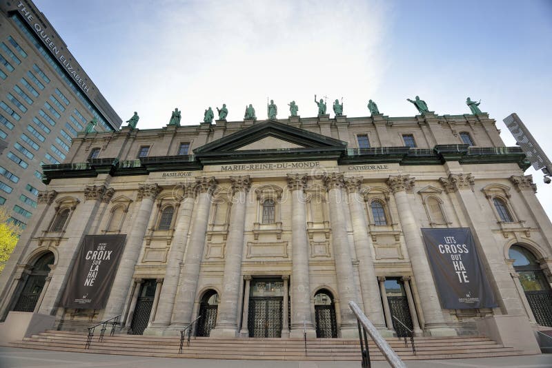 Mary Queen Van De Wereldkathedraal in Montreal Canada Redactionele