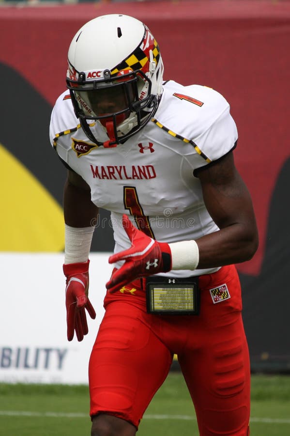 Maryland Receiver1 Stefon Diggs Editorial Stock Image Image of