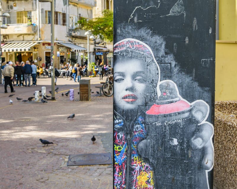 Marylin Monroe Graffiti, Tel Aviv, Israel