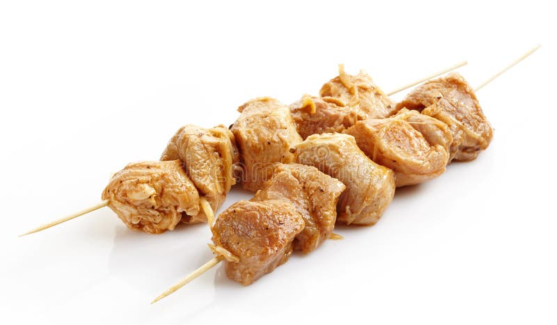 Marynowany wieprzowiny kebab obraz royalty free