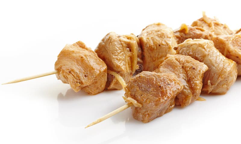 Marynowany wieprzowiny kebab zdjęcie stock