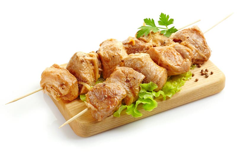 Marynowany wieprzowiny kebab zdjęcie stock
