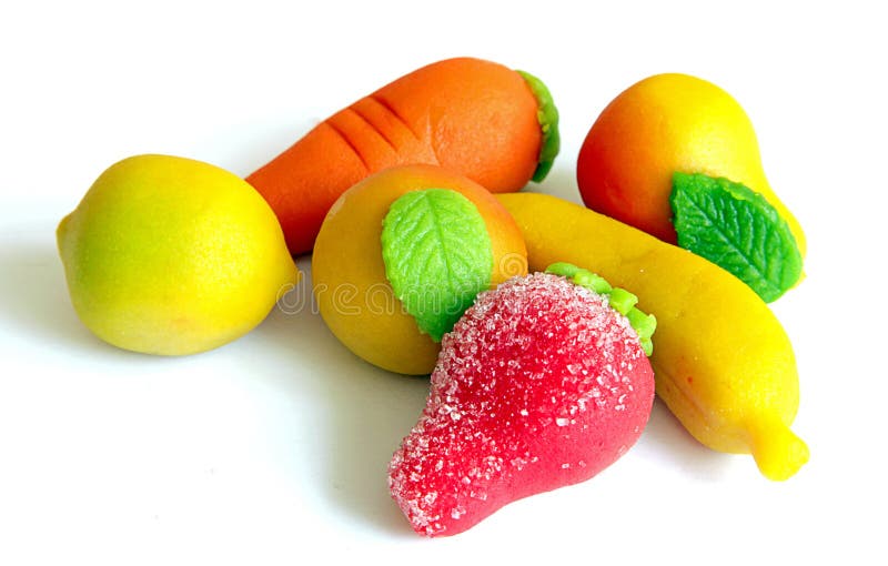 Marzipan fruit stock photos Marzipan fruit stock photos
