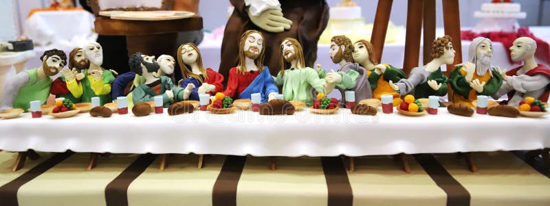 Marzipan Sweets of Last Supper of Jesus by Unknown Pastry Cook Editorial  Image - Image of dessert, holy: 178771670