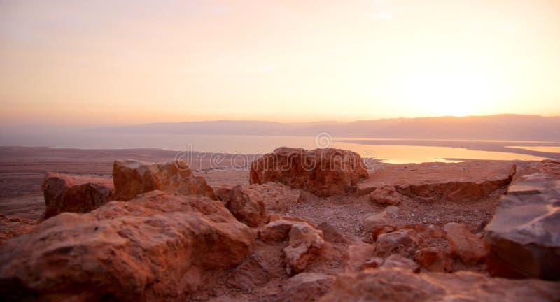 Masada and Dead sea