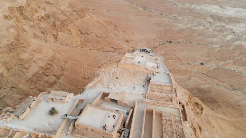 Masada fortress area Southern District of Israel Dead Sea area Southern District of Israel. Ancient Jewish fortress of