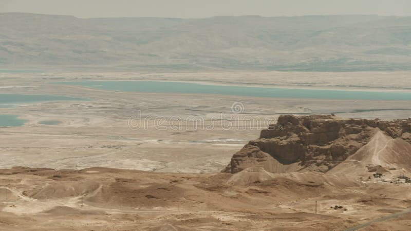 Masada fortress with Dead sea