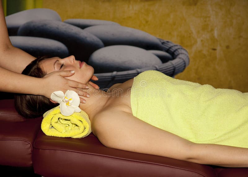 Massage in a SPA center METROPOLIS. Massage in a SPA center METROPOLIS