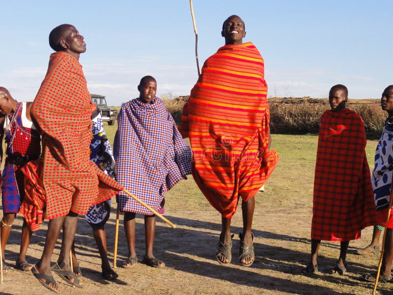Masai Mara Traditional Dance stock photos Masai Mara Traditional Dance stock photos
