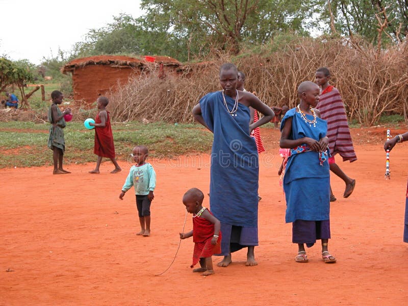 Masai tribe royalty free stock photo