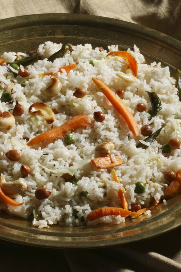 Masala Bhaat is a Rice Based Dish from India Stock Image - Image of