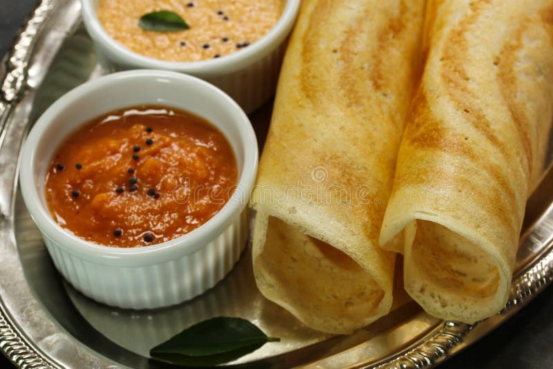 Indisches Frühstück - Masala Dosa Stockfoto - Bild von imbiß, indien