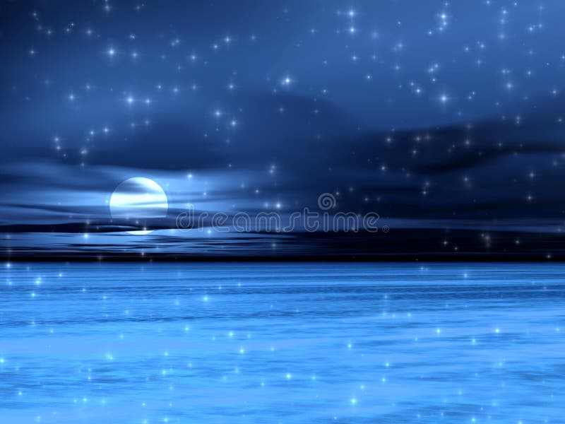 Night in arctic. Landscape. 3d Illustration. Night in arctic. Landscape. 3d Illustration