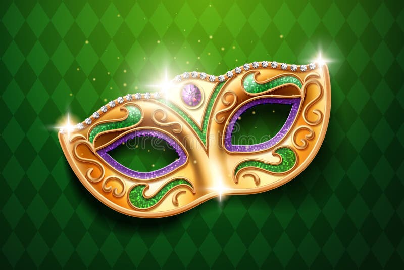Maschera con i diamanti per il carnevale, travestimento illustrazione vettoriale Maschera con i diamanti per il carnevale, travestimento illustrazione vettoriale