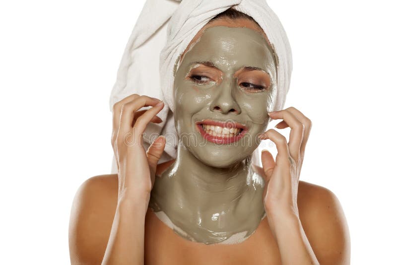 Maschera cura-pazza facciale fotografia stock Maschera cura-pazza facciale fotografia stock