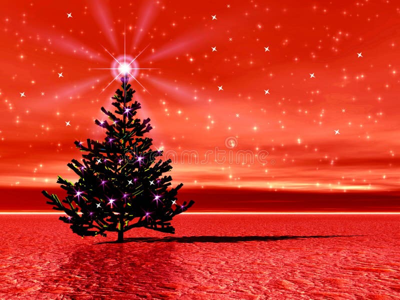 Maschera di natale con l'albero di Natale royalty illustrazione gratis Maschera di natale con l'albero di Natale royalty illustrazione gratis