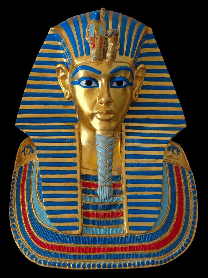 Mascherina antica dell'oro del Pharaoh egiziano
