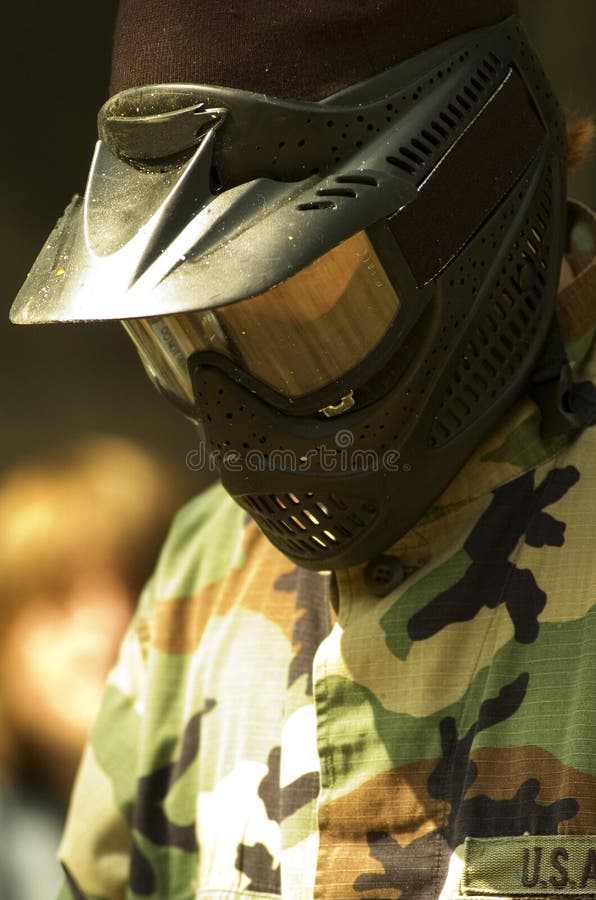 Mascherina di Paintball fotografie stock