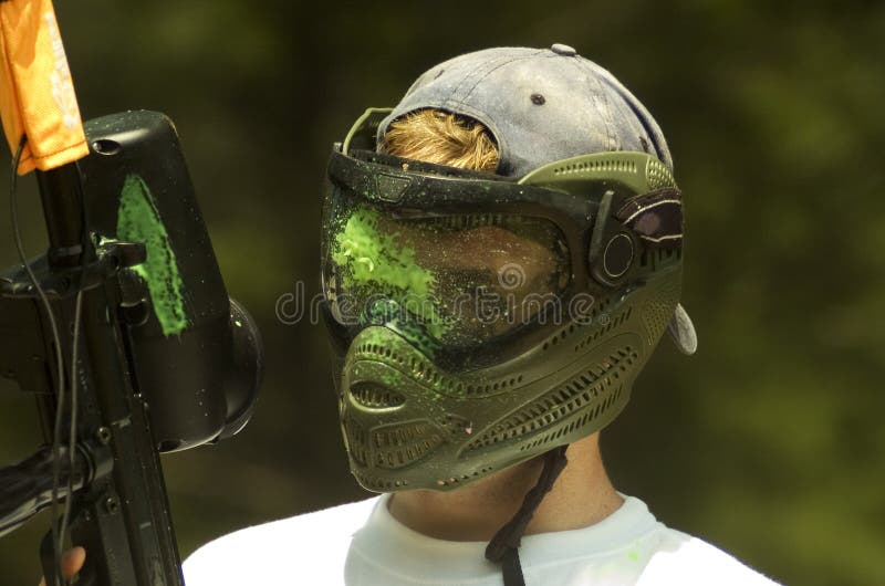 Mascherina di Paintball immagine stock