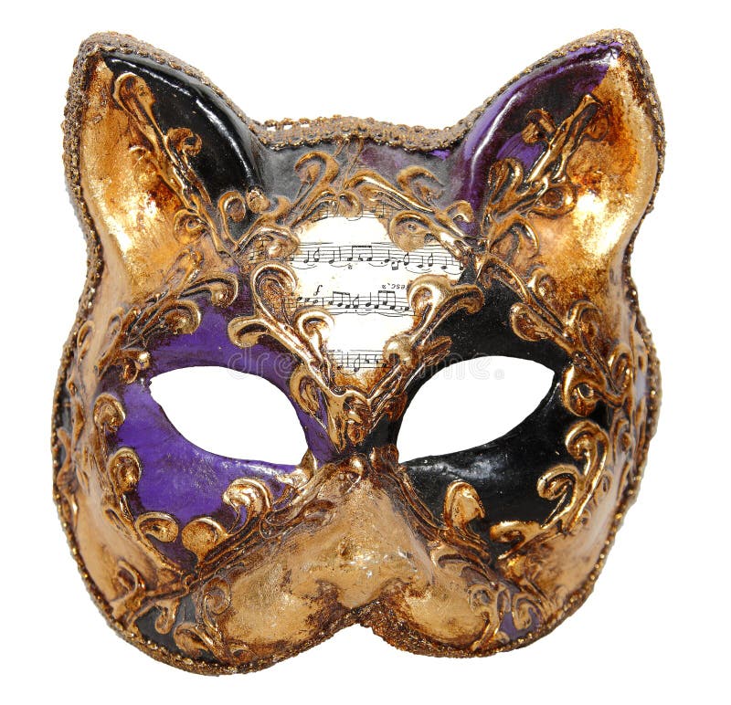 Mascherina Venezia del gatto fotografia stock libera da diritti Mascherina Venezia del gatto fotografia stock libera da diritti
