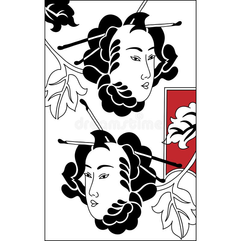 Mascherine giapponesi del Theatrical di Tsure Noh Insieme di vect in bianco e nero illustrazione di stock Mascherine giapponesi del Theatrical di Tsure Noh Insieme di vect in bianco e nero illustrazione di stock