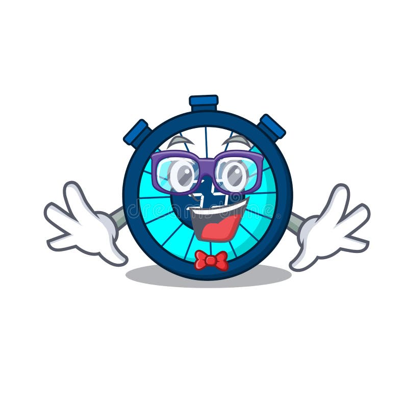 Download Mascot Design Style Of Geek Hourglass With Glasses Stock Vector - Illustration of effectiveness ...