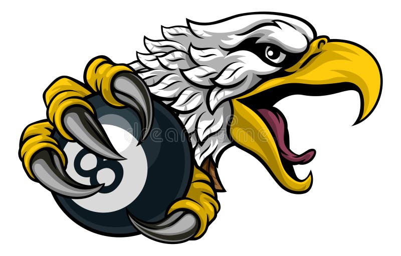 Mascot-kartong för 8-bollsbiljetter vektor illustrationer