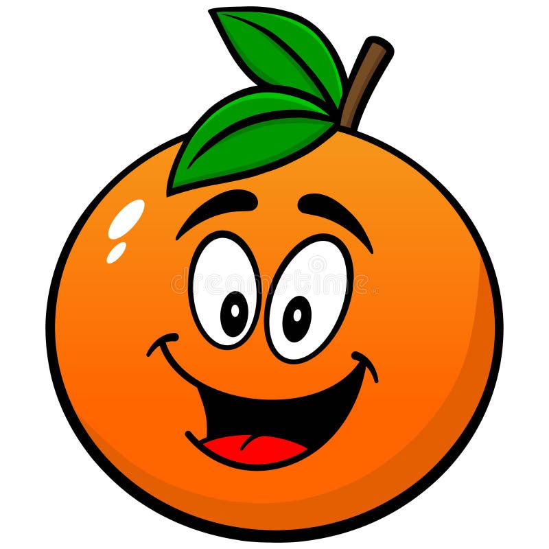 Веселый апельсин картинка для детей