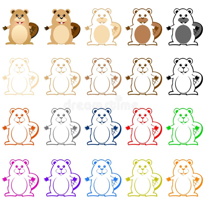 Mascota del castor libre illustration Mascota del castor libre illustration