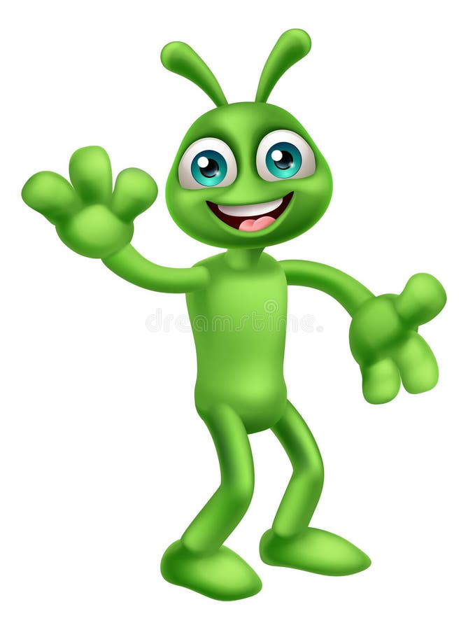 Mascote De Desenho Animado Alienígena E Verde Marciano Ilustração do Vetor  - Ilustração de fundo, desenho: 275899011