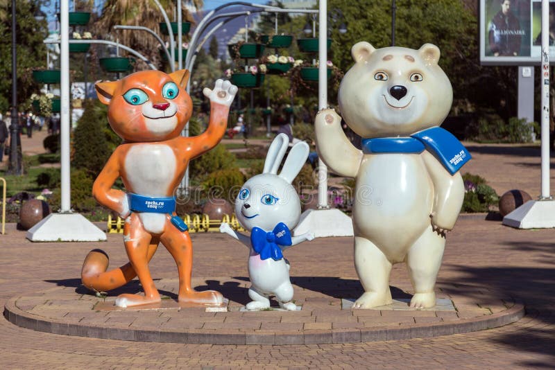 Mascots of Winter Olympics 2014. Sochi. Russia