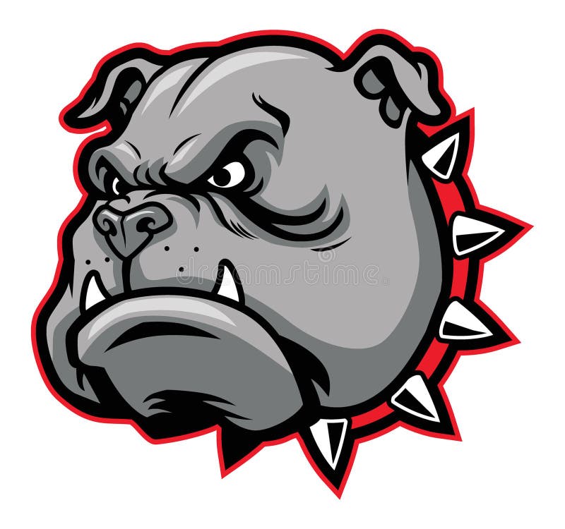 Mascotte de bouledogue illustration stock Mascotte de bouledogue illustration stock