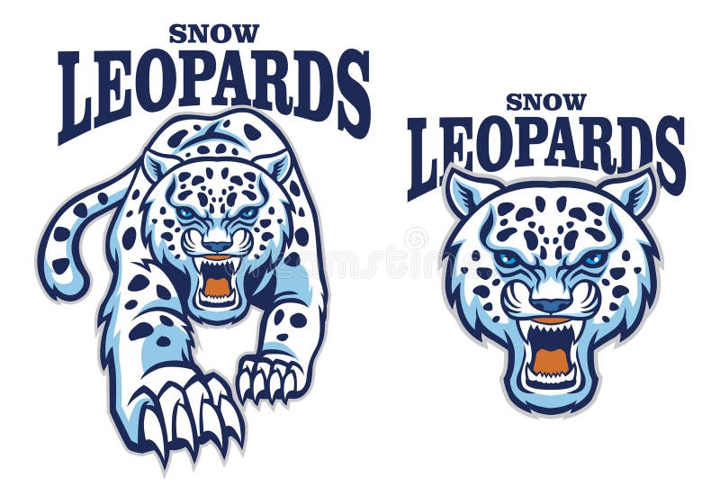 Mascotte del leopardo delle nevi