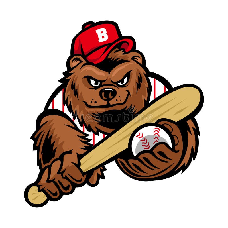 Mascotte dell'orso di baseball
