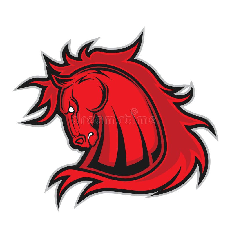 Mascotte principale de cheval ou de mustang illustration de vecteur Mascotte principale de cheval ou de mustang illustration de vecteur